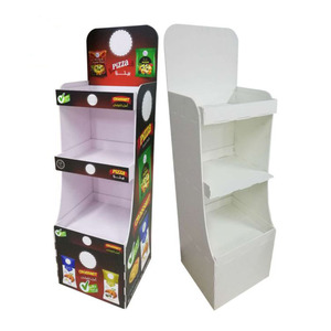 Estante de exhibición de mostrador de piso de cartón de gama alta con gancho Caja de exhibición de cartón de papel de laminación mate para POS Pop Mart - Product Image 1