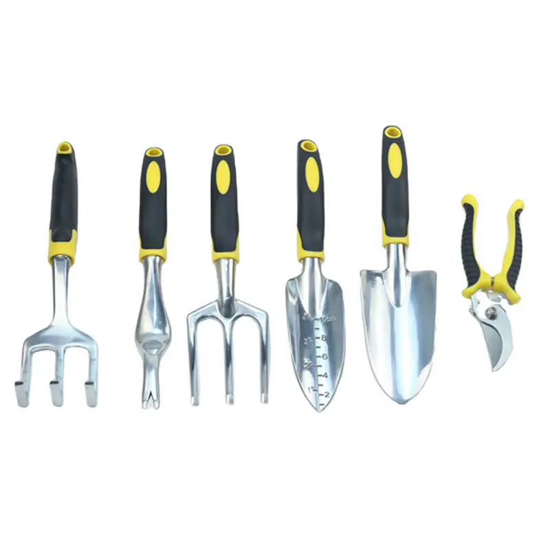 Precio de fábrica Venta caliente Personalización Kit de herramientas de jardinería de metal de aleación de aluminio de alta calidad