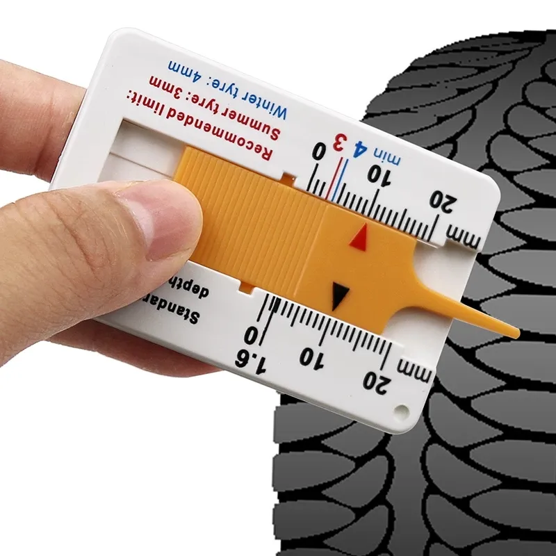 Fuente de medición de neumáticos para coche, indicador de 0-20mm, trabajo de metal, lectura a vapor, medidor de profundidad, hoja de profundidad para motocicletas, RTS