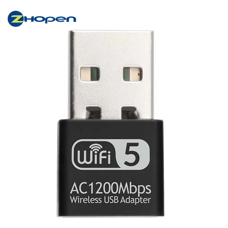 Cable usb inalámbrico 802.11n, 2,4g, controlador wifi rtl8812bu, 1200m, 5ghz, adaptador usb para android, tableta, tv box