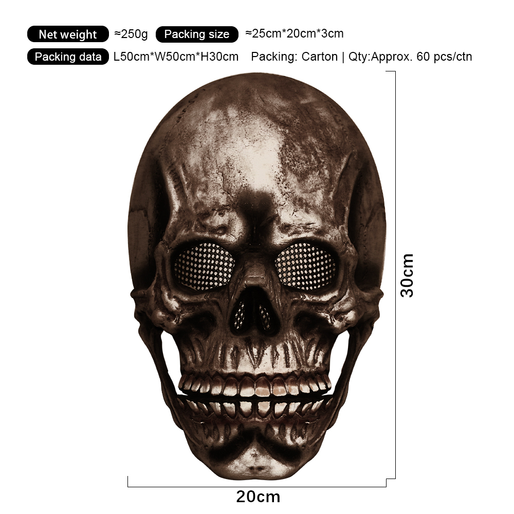 Black Open-Mouth Skull
