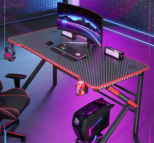 2025 New LED RGB Lighting <strong>Customized</strong> Gaming Desk and Chair Set Bedroom Study <strong>Computer</strong> Table Competitive Gamer for Home Office - Product Image 5