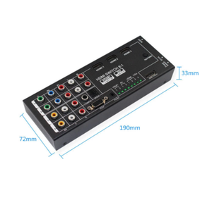 Digital de última generación Multi-funcional HDMI Audio Extractor con 8 entradas a 1 salida HDMI con óptica/Coaxial 5,1 canal