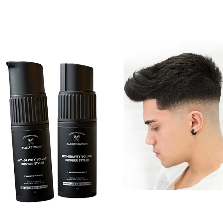 Anpassen von Duft farben Langlebiges mattes Finish Styling Lift Hair Volume Powder Spray für Männer