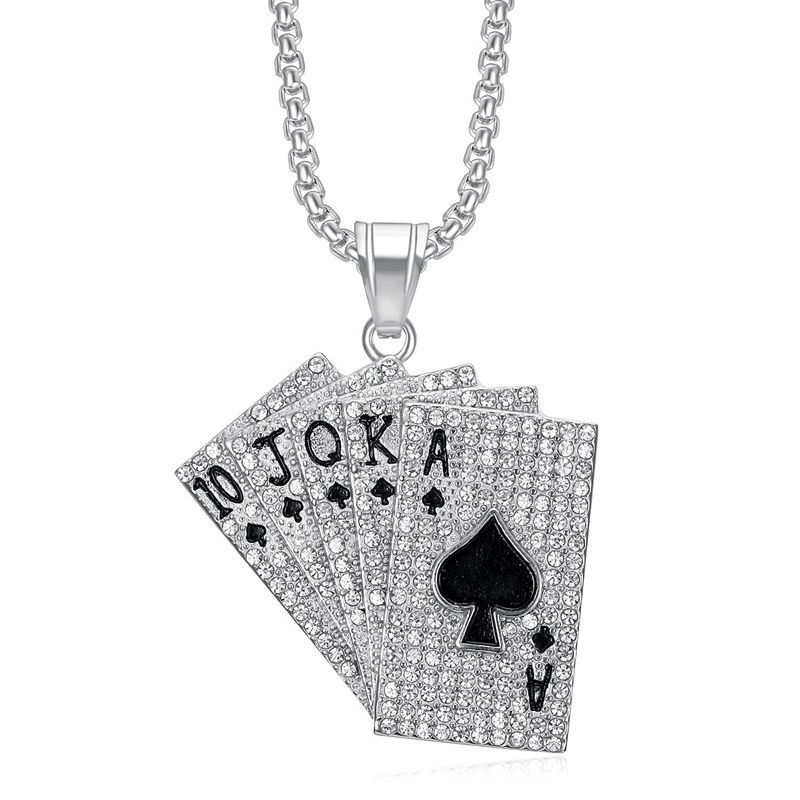Silver black single pendant