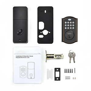 Einfache Installation schlüsselloses Eingangstürschloss mit Tastatur intelligentes Schlussverschluss für Eingangstür mit 2 Tasten automatisches Schlussverschluss - Product Image 5