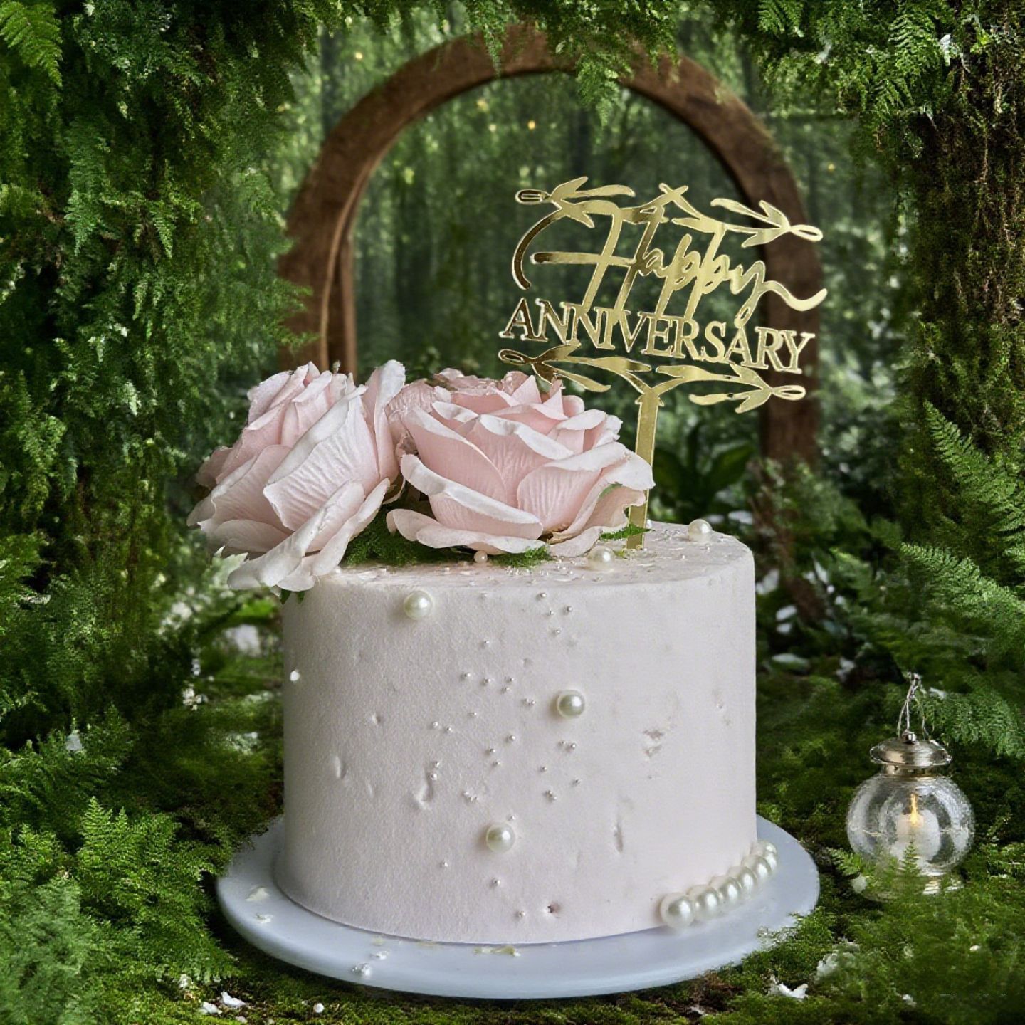 Or - Anniversaire (largeur : env. 10 centimètres