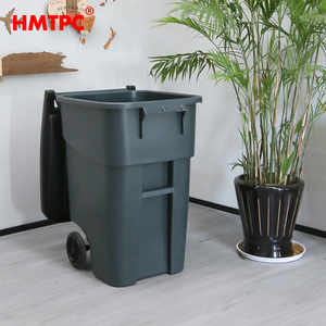 Contenedor de basura de estructura de pie de 200L para clasificar cubos de basura de plástico de reciclaje Gestión de cubos de basura