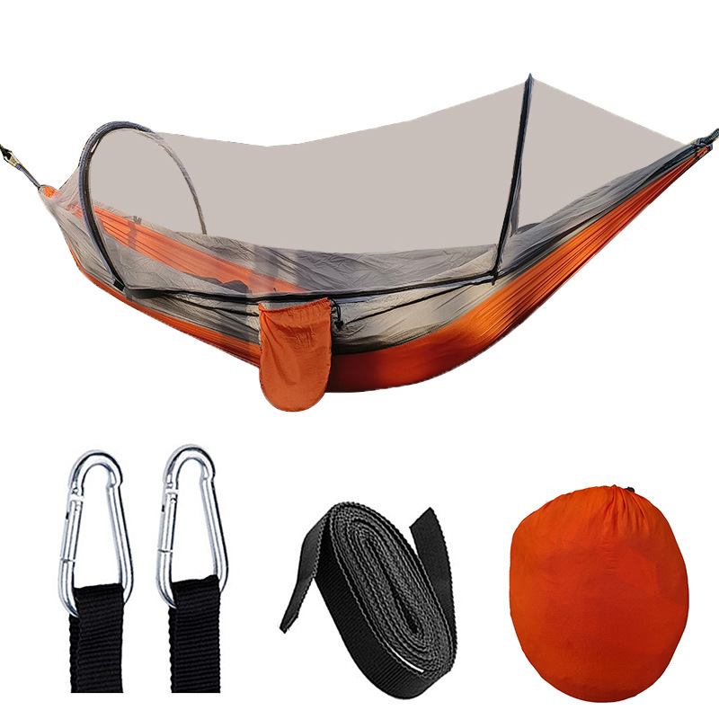 260*140cm naranja y gris (malla gris)