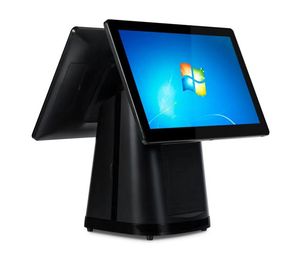 Pos <strong>System</strong> Window 10 With Dual Screen Scanner Cash <strong>Draw</strong> Card Reader Pos Machine/Windows Pos With Build-in 80mm Printer - Product Image 2