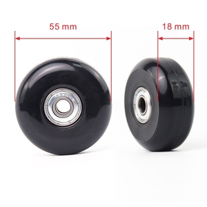 Roue De Valise 50mm Universel Bagages Roulette Réparation Valise Bagages Roues De Remplacement Avec Essieux et Roulements - Product Image 2