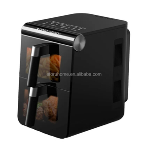 EFORU ultima friggitrice a doppia aria 11L 12L stack modello cestello friggitrice ad aria con controllo digitale a due Zone a doppia friggitrice ad aria