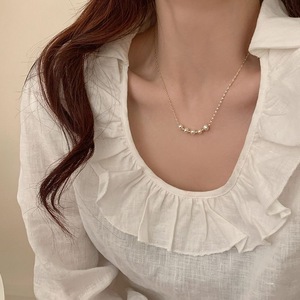Phụ Nữ Thép Không Gỉ Dây Chuyền Nụ Cười Vòng Cổ Ngọc Trai Labiate Chuỗi Choker Dây Chuyền Trang Sức Cho Phụ Nữ Cô Gái Món Quà Hot Bán - Product Image 6