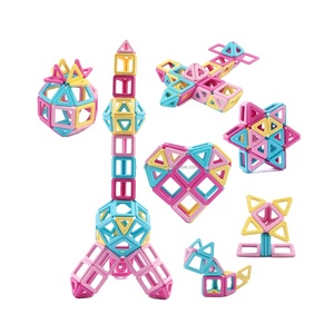 磁性积木80 pcs磁性瓷砖3D儿童教育学习与发展玩具 - Product Image 1