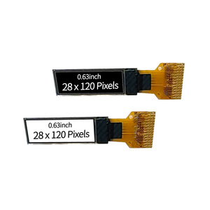 Módulo de pantalla OLED de 0,63 pulgadas 14 pines 120x28 resolución SSD1312 controlador IC tipo de soldadura para sistemas industriales/integrados - Product Image 1