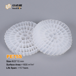 Örnek olsun PE75 K5 HDPE hammadde su arıtma taşıyıcı biyo topları filtre mbbr biyo medya - Product Image 3