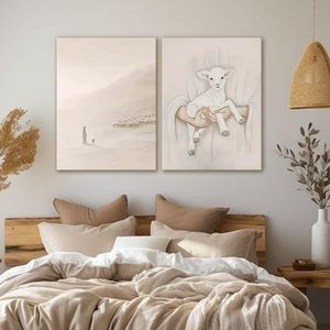 Lõi Áp phích dê, phòng khách và lối vào Hội Trường Sơn với khung gỗ thông bên trong. Dịch vụ OEM/ODM - Product Image 1