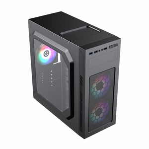 ATX-Computer gehäuse mit gebürsteter Frontplatte, Computer teile - Product Image 4