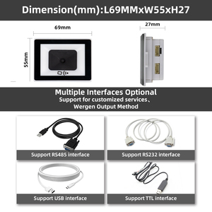Masung 1d/2d Barcode Scanner Nfc Card Reader RS485/RS232/<strong>USB</strong>/TTL/<strong>GPIO</strong>/wiegand QR Reader for Self-service Kiosk Machine - Product Image 2