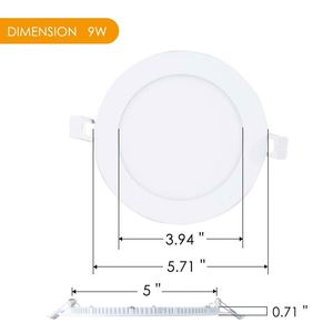 Fabrika fiyat Junction Ultra ince gömme LED aydınlatma profili ince yuvarlak Panel lambası bağlantı kutusu ile - Product Image 3