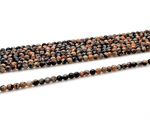 Yuvarlak Faceted Bumble arı yeşim taş boncuk yapma kolye toptan - Product Image 6
