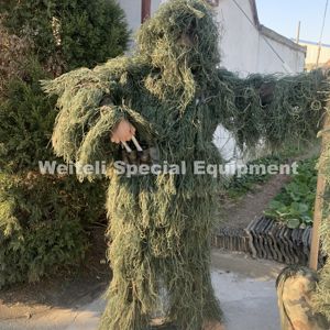 3D男士迷彩狩猎服装林地迷彩吉利套装带口袋
