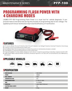 Per il lancio PFP-100 Auto stabilizzatore di tensione per veicoli programmazione ECU stabilizzatore per autoveicoli caricabatteria programmatore di potenza Flash - Product Image 4