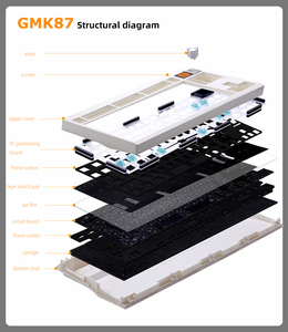 GMK87メカニカルキーボードキットワイヤレスキーボード87キーコンピューターキーボードホットスワップ互換/2.4Ghz/ Type-C for Win/Mac - Product Image 5