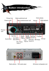 1din <strong>Car</strong> Radio MP3 Player with DAB RDS AM Function BT/FM/USB/AUX <strong>Car</strong> Stereo <strong>Audio</strong> for Universal <strong>Car</strong> - Product Image 5