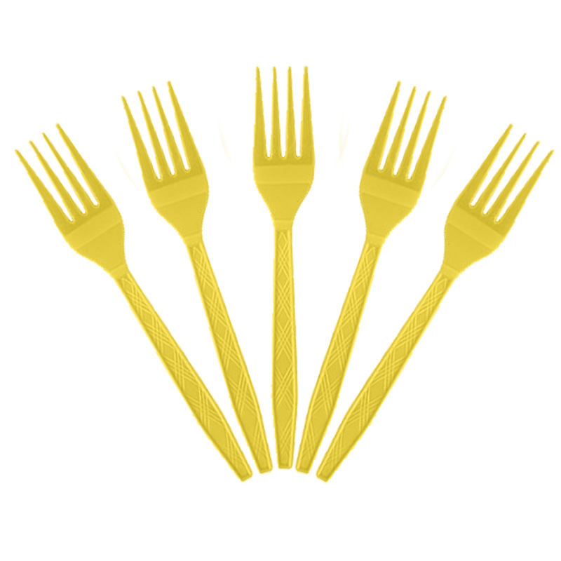 Fork-10pcs yellow