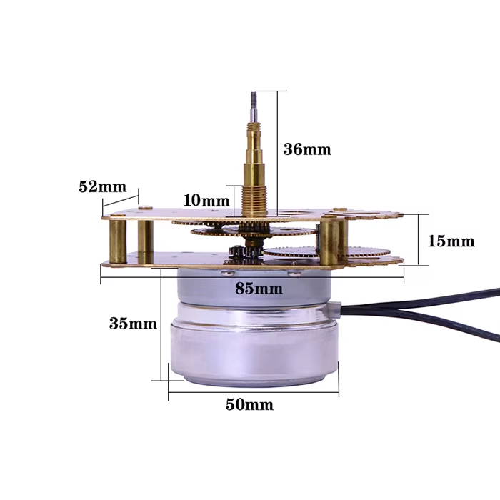 220V clock movement with screws, No stands, No clock hands