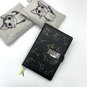 Factory Station ery Custom Journal Nachfüllbare Agenda Leder Notizbuch Tagebuch mit Code-Schloss - Product Image 6