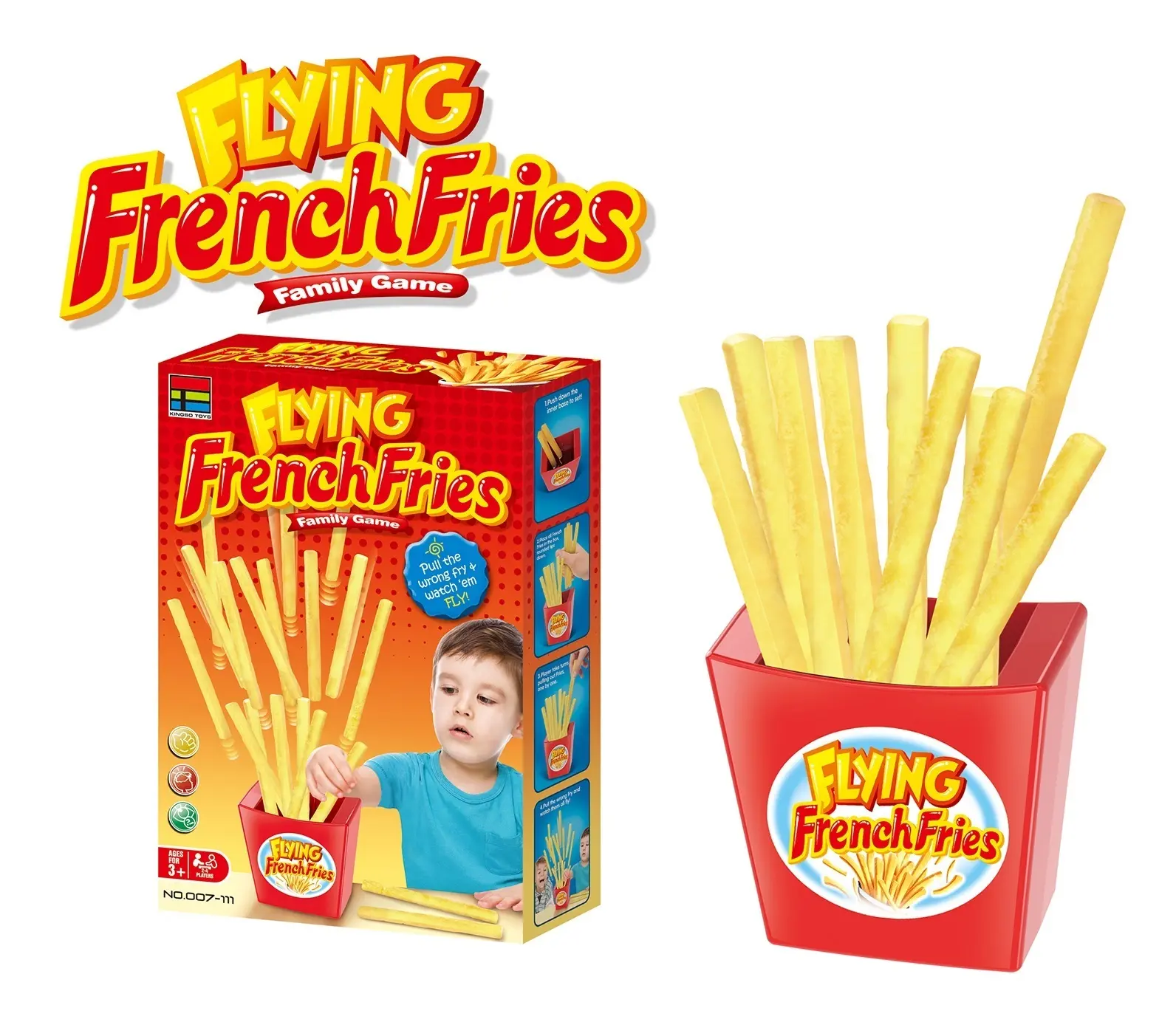 2021 New Interaction Kids Toys Flying French Fries Family Playing Toys Set Children Board Games