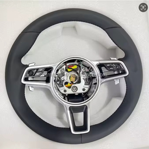 พวงมาลัยคาร์บอนไฟเบอร์เหมาะสำหรับ Porsche 718 Boxster Cayman taycan 996 911 981 957 958 991 LED