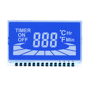 Schermo Lcd di dimensioni personalizzate con schermo Lcd a 7 segmenti con schermo Lcd a codice segmento blu Stn