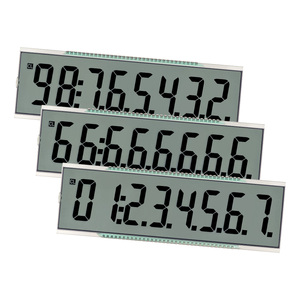 Custom SJXDGN042 HTN positivo 8 cifre a punto decimale Display monocromatico segmento schermo statico moduli LCD opzione economica - Product Image 1