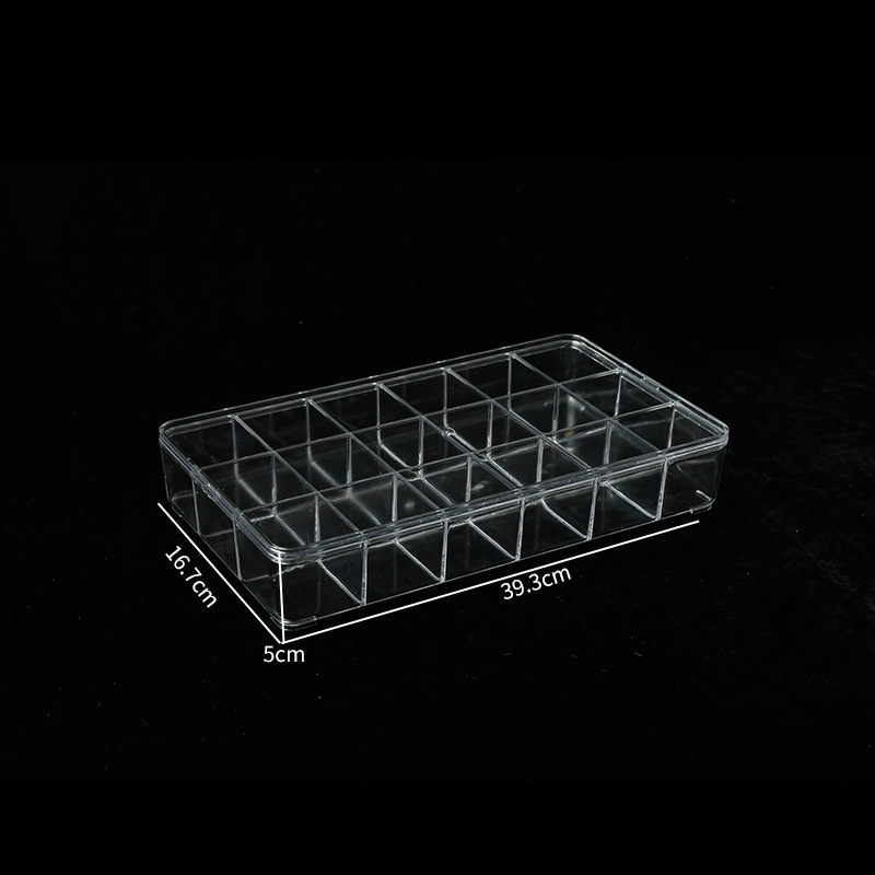 Transparent 18-grid design (28.9*16.5*4.8cm)