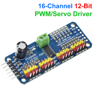 TZT 16 kanallı 12 bit PWM/Servo sürücü-I2C arayüzü-PCA9685 Arduino ahududu Pi DIY Servo kalkan modülü için