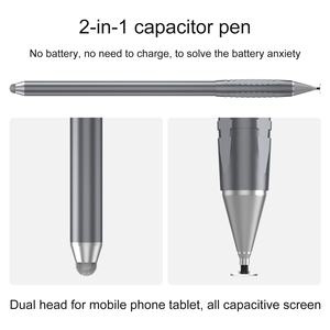 ファクトリーユニバーサルメタル2in1パッシブスタイラス高品質 & Android用スムーズな書き込みApple PhoneタブレットiPadiPhoneアクセサリー - Product Image 2