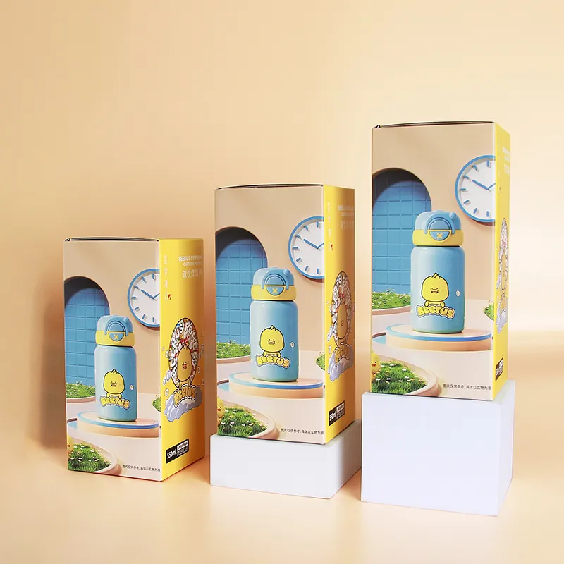 Günlük ihtiyaçlar oluklu kağıt özel katlanır kutu mailler kutuları su bardağı için güvenilir itibar kağit kutu ambalaj