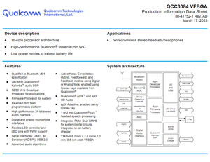 Moduli Bluetooth 5.3 modulo ricevitore Bluetooth I2S APTX modulo Audio Stereo Bluetooth QCC3084 Qualcomm