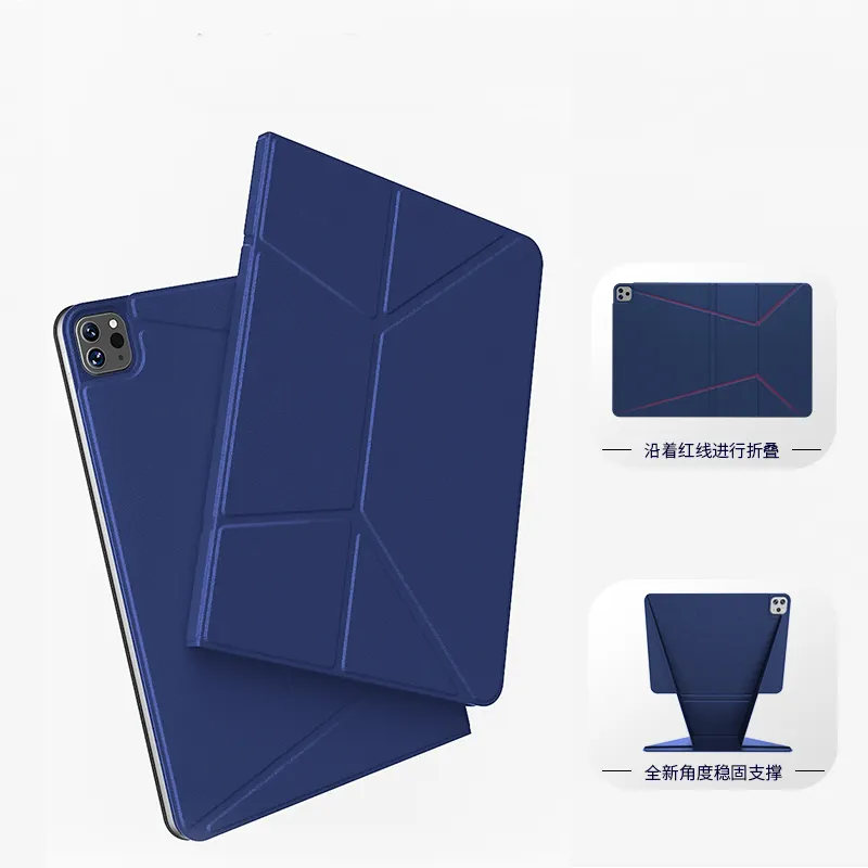 Beschermend Voor Ipad Pro 11 Inch Case Pu Lederen Stand Smart Tablet Case Magnetisch Voor Ipad 10e Generatie Case Cover