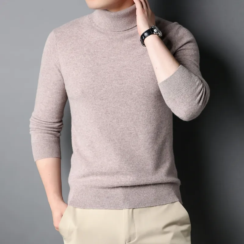 Competitive price direct sale 100%-wool men's pure wool sweaters