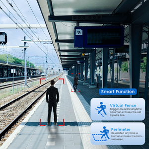 Üretici 2.8mm Lens IP güvenlik 4K dahili mikrofon Bullet ağ Poe kamera açık İnsan/araç algılama gece görüş - Product Image 5