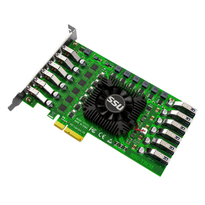 Adaptador USB 3,0 PCI Express, tarjeta controladora para captura de vídeo de cámara, PCI e a 12 puertos USB 3, tarjeta de expansión de 6 canales USB3 PCIe x4 - Product Image 1