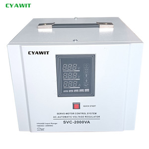 SVC tek fazlı AC dijital bakır Servo Motor otomatik voltaj regülatörü sabitleyici AVR 1KVA 50KVA kapasiteleri - Product Image 5