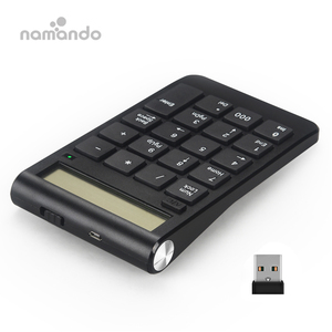 2.4GHz USB <strong>Keyboard</strong> Rechargeable Digital Display Wireless <strong>Numeric</strong> Interface Plug Play Large LED Display <strong>Screen</strong> Smart Keypad - Product Image 2