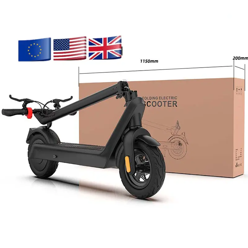 Scooter elétrico 40km/h com assento, scooter elétrica dobrável de longo alcance, 500w, 48v, estoque europeu, velocidade máxima de 100 km