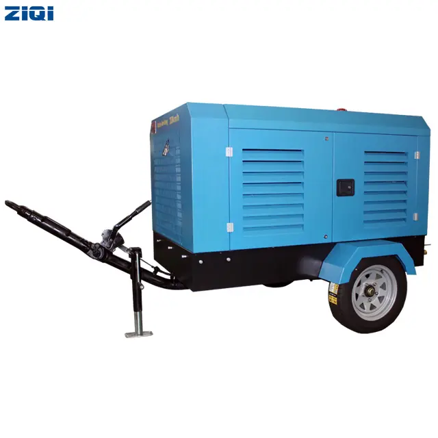Most popular Factory supply high capacity mobile air compressor 185cfm in the trailer with Competitive Price for sale