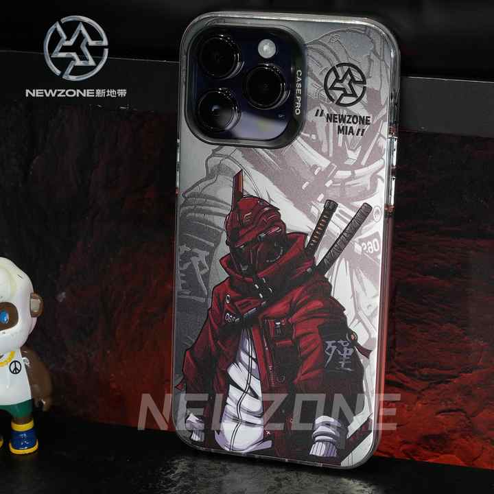 Nuovo originale Gundam Samurai per Apple 14/13/12 promax custodia per telefono personalizzata in argento caldo custodia protettiva per PC